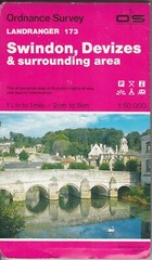 Ordnance Survey 1:50,000 Landranger Series Sheet 173 Swindon, Devizes & area