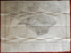 Isle of Wight Cowes Map Ordnance Survey 1″ REPRINT Sheet 94 David & Charles