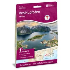 Vest-Lofoten Nordeca Turkart Tourist Hiking walking Map: 2745 Norway