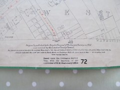 VINTAGE OS LARGE SCALE MAP LONDON WEST HILL AREA 1 : 1,056 1915 Rev 1938