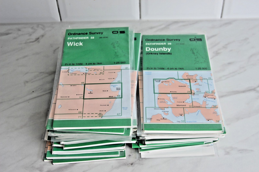 Pathfinder Series of Great Britain Maps Ordnance Survey Vintage Maps NEW
