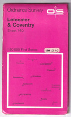 LEICESTER & COVENTRY – Ordnance Survey Map