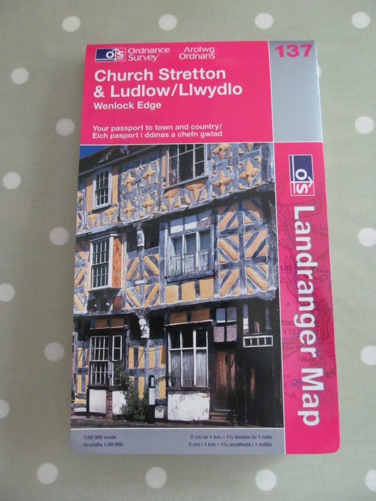 OS LANDRANGER MAP 137 CHURCH STRETTON & LUDLOW ORDNANCE SURVEY