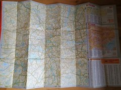 Vintage AA London Touring Map Inner Outer Theatreland Road Parking 1977 Tourist