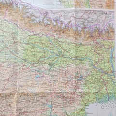 Bartholomew World Travel Map 15: Indian subcontinent • Scale- 1:4,000,000 (1979)