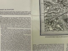 David & Charles, OS Sheet Map,1st Edition,1 Inch Reprint, Stafford No:34