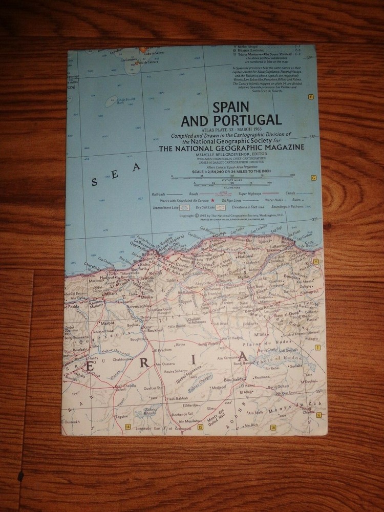 National Geographic NOS Spain & Portugal 1965