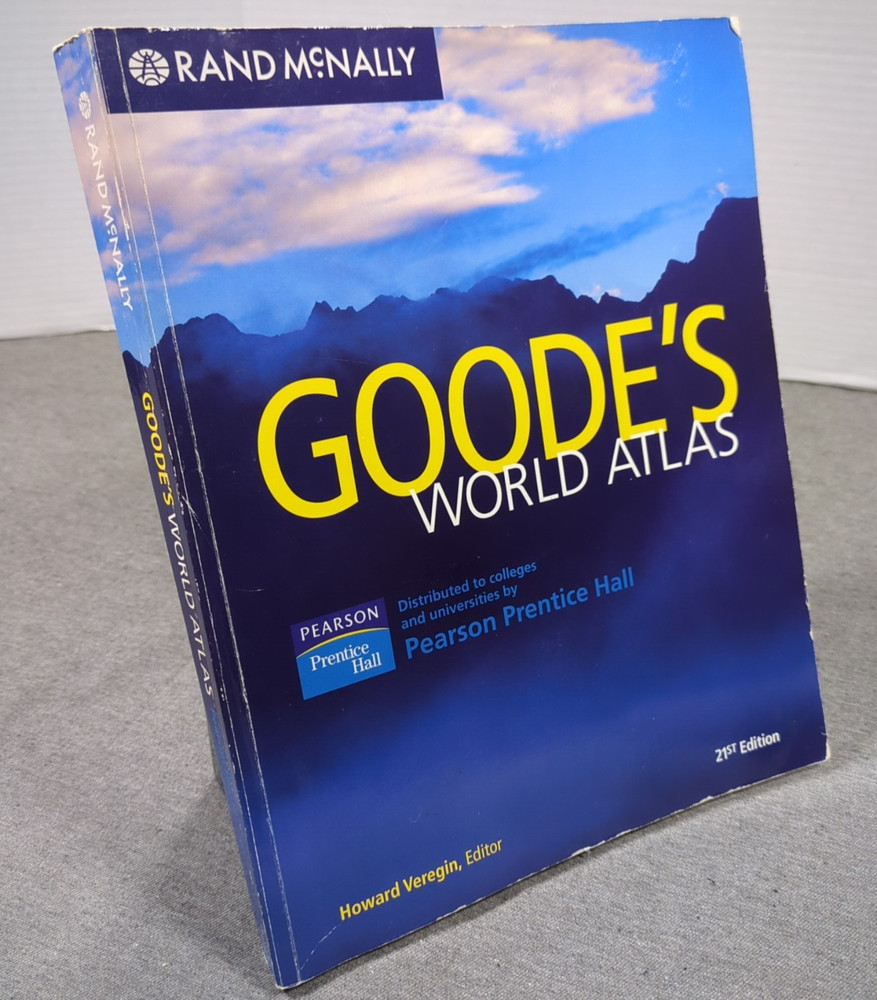 2005 Goode’s World Atlas 21st Edition Rand McNally Vintage Trade Paperback