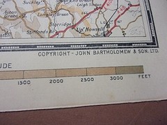 John Bartholomew & Son Quarter-Inch AA Motoring Map of Great Britain No. 14