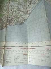 Vintage Ordnance Survey Map Of Great Britain Sheet 184 Hastings Paper