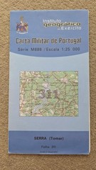 Serra (Tomar) : Carta Militar de Portugal Folha 311, Serie M888, 1:25 000 Map