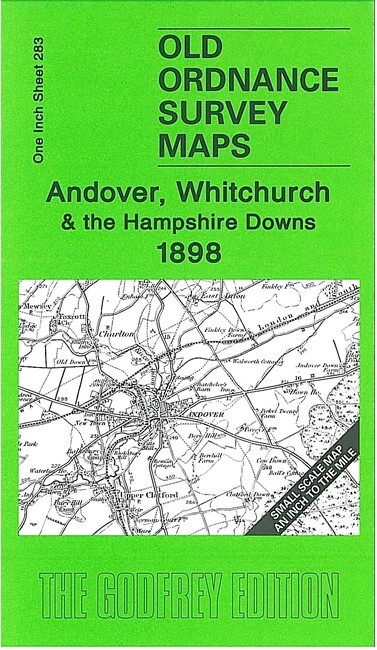 Andover Whitchurch & the Hampshire Downs 1898 One Inch Sheet 283 by Tony Painter