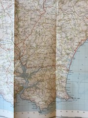 1961 Ordnance Survey One Inch Seventh Series Map 188 Torquay (incl Kingsbridge )