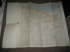 1949 vintage OS Ordnance Survey 1:25,000 Linen backed Sheet 21/84 Porlock
