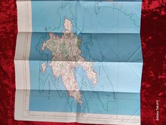 Vintage 1965 IGN France Map Île d’Ouessant Pointe de St-Mathieu Carte 0317