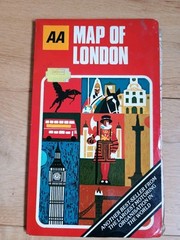 Vintage AA London Touring Map Inner Outer Theatreland Road Parking 1977 Tourist