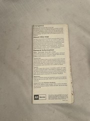 Vintage AA Service Map Through Routes To And From Dover And Newhaven Ports