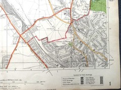 Vintage LONDON CC Municipal Map 1930 – NEASDEN, CRICKLEWOOD, CHILDS HILL area