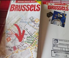 Vtg Belgium Travel Guide Books & Maps Bundle Brussels, Bruges, Ghent & Antwerp