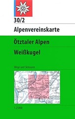 Ötztaler Alpen Weisskugel walk+ski (Map) Alpenvereinskarte (UK IMPORT)