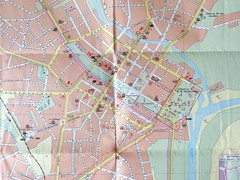 Chernihiv Tourist Map 1987 VTG Travel Guide USSR Soviet Ukraine City Чернігів