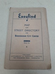 Easyfind New Map and Street Directory For BIRMINGHAM CITY CENTRE.