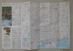 Vintage Texaco Road Map Louisiana USA 1966 Folding Paper Map.