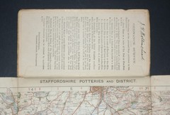 OS Map of STAFFORDSHIRE POTTERIES AND DISTRICT, 3rd Ed. 1 in/mile Pub. 1913