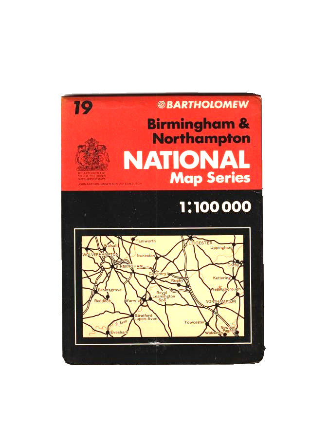 BIRMINGHAM & NORTHAMPTON – Bartholomew National Map Series