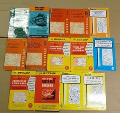 Job Lot 14 Maps Barnett’s, Dunlop Width of Road series, Geographia cloth & paper