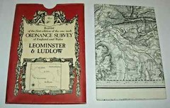 ORDNANCE SURVEY MAP OF LEOMINSTER & LUDLOW – 1980 REPRINT OF FIRST EDITION