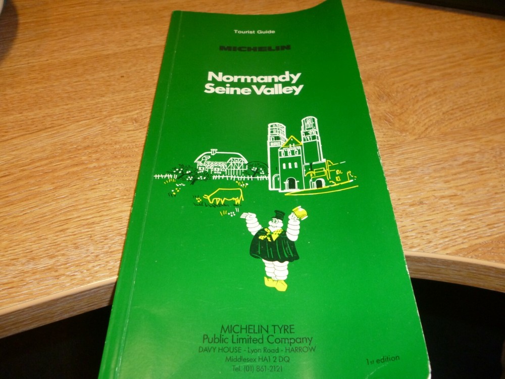 MICHELIN TOURIST GUIDE TO NORMANDY SEINE VALLEY 1st EDITION 1988