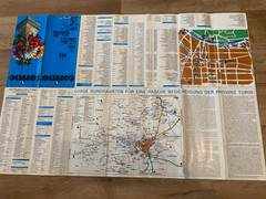 Map Of Torino (Turin) 1983 (German)