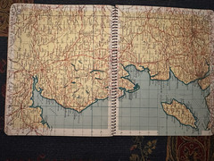 Duckham’s Road Book Vintage Spiral Bound Map