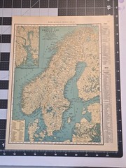 Vintage/Antique Collection of World Maps 1927 Rand McNally 97 Yeas Old 14″x11″
