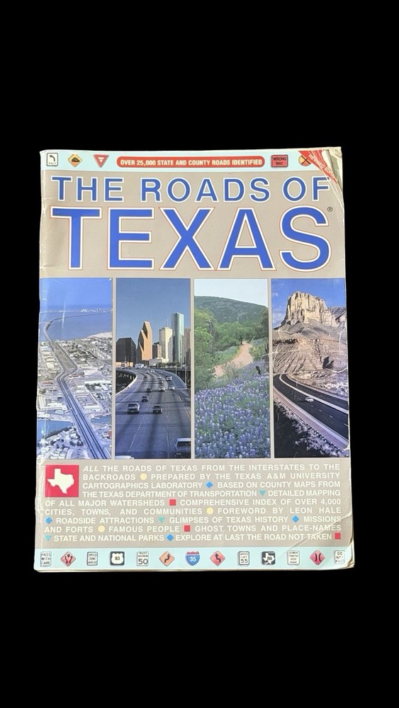 The Roads of Texas Atlas 1999 Revised Ed Shearer Publishing Road Maps