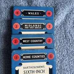 Boxed Vintage RAC Bartholomews Road Maps Or Great Britain Vgc