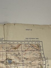 Ordnance Survey England And Wales Sheet 25 War Revision 1940 Ribblesdale