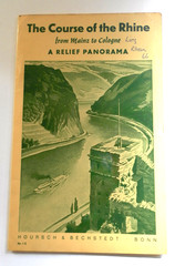 The Course of the Rhine-Mainz to Cologne-Relief Panorama-1966-No Damage-VeryGood