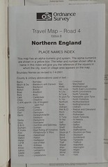 Ordnance Survey Travel Map Road 4: Northern England (2003).