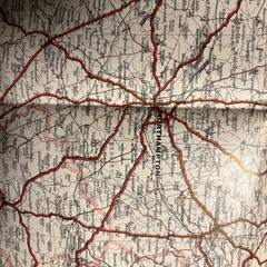 PHILIPS ROAD MAP OF NORTHAMPTON AND DISTRICT 1940s? 3.15 miles to 1 inch cover