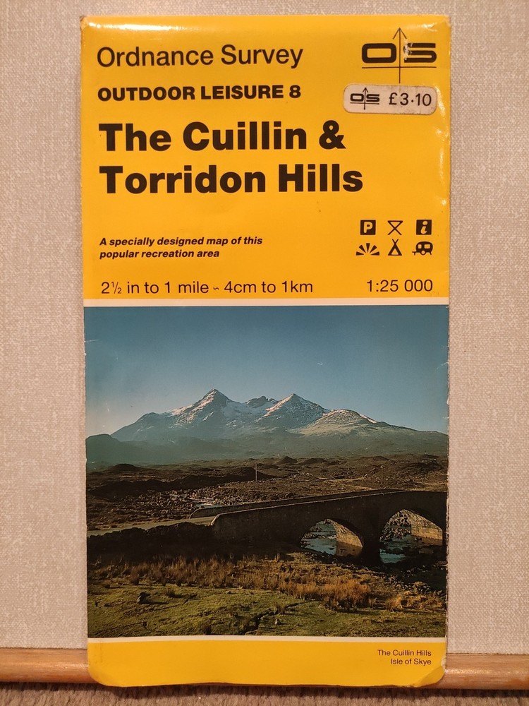 OS Outdoor Leisure 8 The Cuilin & Torridon Hills *EXCELLENT*