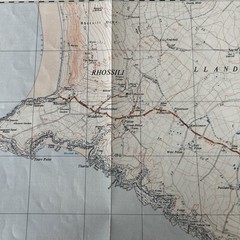 RHOSSILI Port-Eynon – ORDNANCE SURVEY First Series 1:25,000 1948 SS48