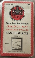 Eastbourne OS New Popular Edition Sheet 183 Cloth.