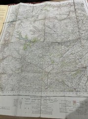BALA & WELSHPOOL No 117 1953 CLOTH Seventh Series Ordnance Survey One Inch Map