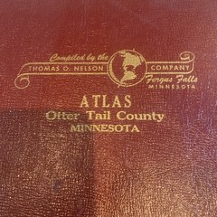 Vintage 1960 Otter Tail County Atlas Plat Book Fergus Falls, Minnesota – NICE