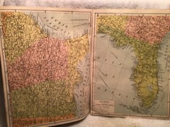 New Geographia Atlas of the United States 1943 With 32 Pgs. of Colored Maps WWII