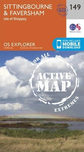 Sittingbourne and Faversham (Map) OS Explorer Active Map