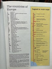 AA Roadbook Europe Guide Book English 1984 Road Maps 1:3,000,000