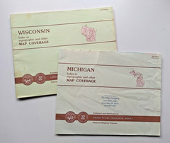 VTG USGS Wisconsin & Michigan Index to Topographic Map Coverage – ephemera
